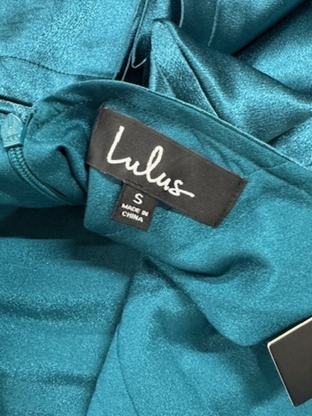 Lulus Zoyah Teal Green Satin Backless Midi Dress NWT - Picture 8 of 10
